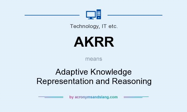 What does AKRR mean? It stands for Adaptive Knowledge Representation and Reasoning