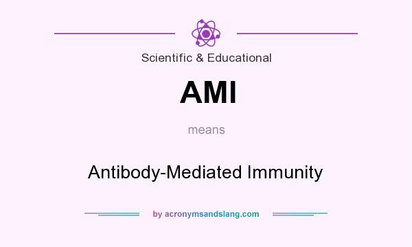 What does AMI mean? It stands for Antibody-Mediated Immunity