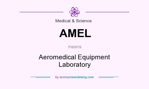 What does AMEL mean? It stands for Aeromedical Equipment Laboratory