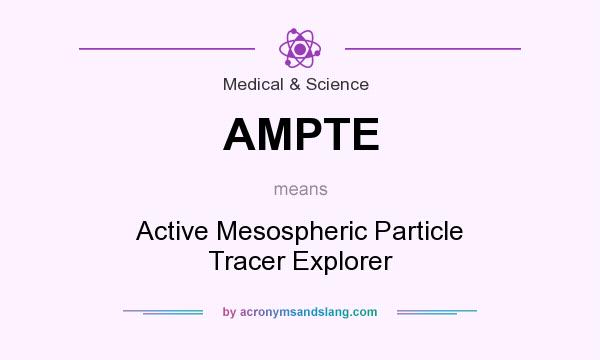 What does AMPTE mean? It stands for Active Mesospheric Particle Tracer Explorer