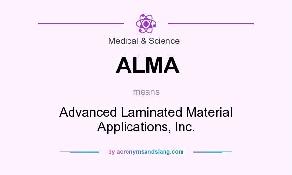 What does ALMA mean? It stands for Advanced Laminated Material Applications, Inc.