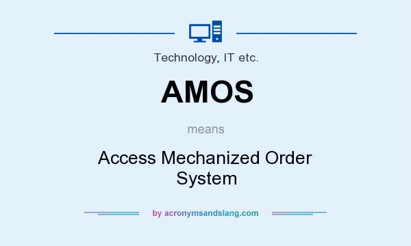 What does AMOS mean? It stands for Access Mechanized Order System