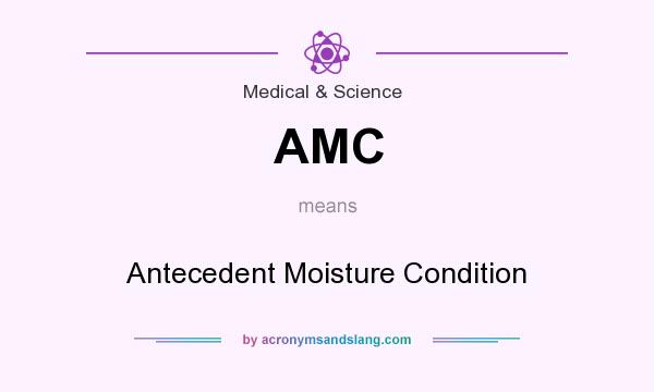 What does AMC mean? It stands for Antecedent Moisture Condition