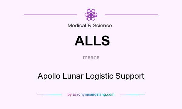 What does ALLS mean? It stands for Apollo Lunar Logistic Support