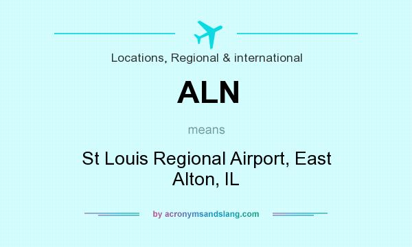What does ALN mean? It stands for St Louis Regional Airport, East Alton, IL