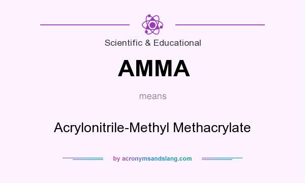 What does AMMA mean? It stands for Acrylonitrile-Methyl Methacrylate
