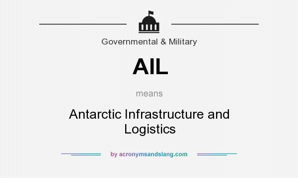 What does AIL mean? It stands for Antarctic Infrastructure and Logistics