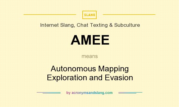 What does AMEE mean? It stands for Autonomous Mapping Exploration and Evasion