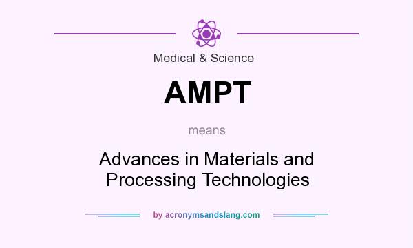 What does AMPT mean? It stands for Advances in Materials and Processing Technologies