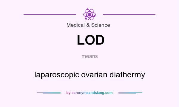 What does LOD mean? It stands for laparoscopic ovarian diathermy