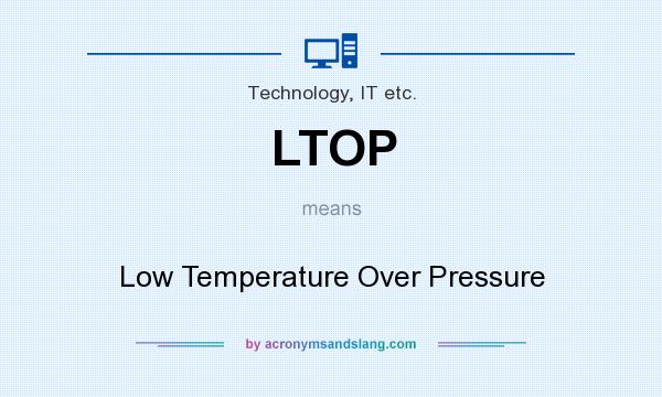 What does LTOP mean? It stands for Low Temperature Over Pressure