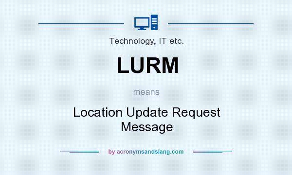What does LURM mean? It stands for Location Update Request Message