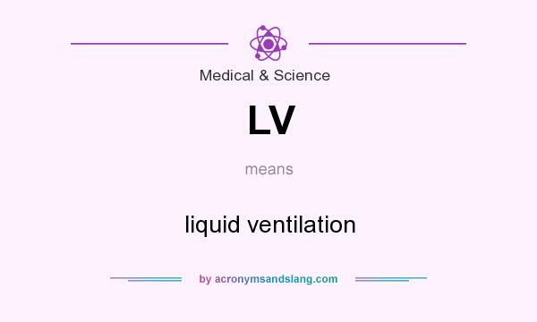 What does LV mean? It stands for liquid ventilation