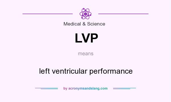 What does LVP mean? It stands for left ventricular performance