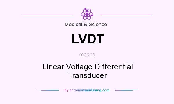 What does LVDT mean? It stands for Linear Voltage Differential Transducer