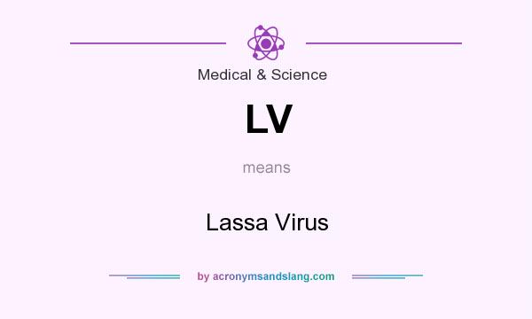 What does LV mean? It stands for Lassa Virus
