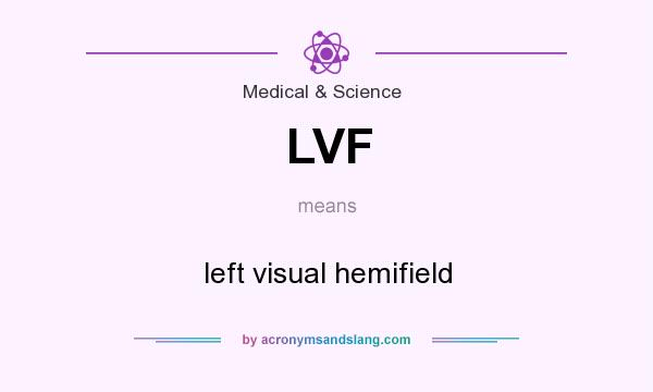 What does LVF mean? It stands for left visual hemifield