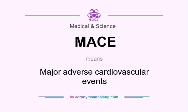 What does MACE mean? It stands for Major adverse cardiovascular events