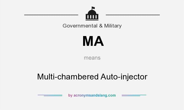 What does MA mean? It stands for Multi-chambered Auto-injector