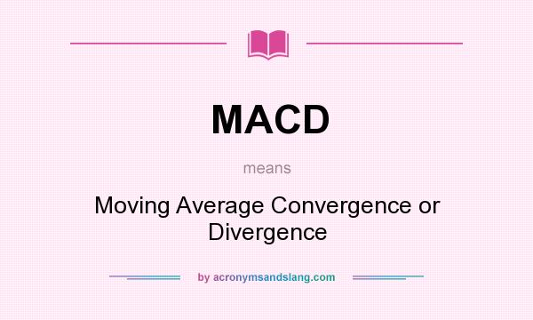 What does MACD mean? It stands for Moving Average Convergence or Divergence