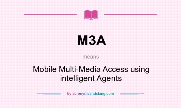 What does M3A mean? It stands for Mobile Multi-Media Access using intelligent Agents