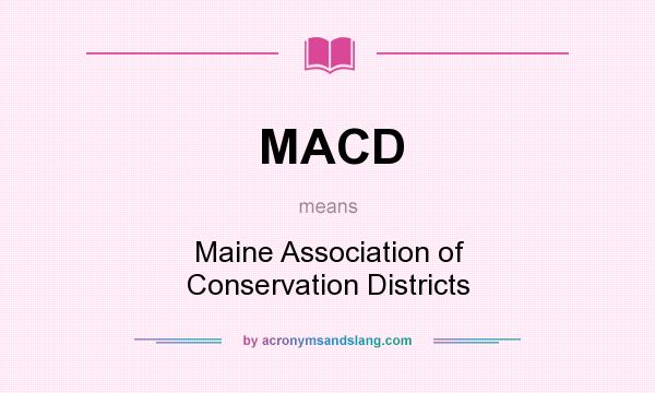 What does MACD mean? It stands for Maine Association of Conservation Districts