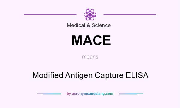 What does MACE mean? It stands for Modified Antigen Capture ELISA