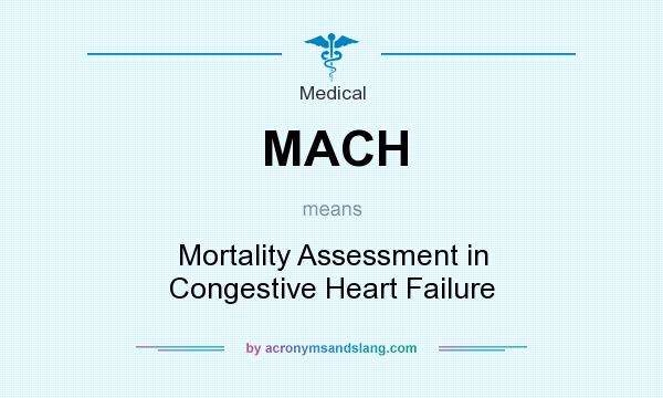What does MACH mean? It stands for Mortality Assessment in Congestive Heart Failure
