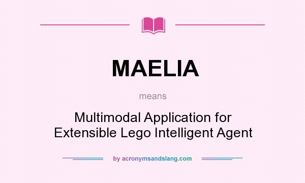 What does MAELIA mean? It stands for Multimodal Application for Extensible Lego Intelligent Agent
