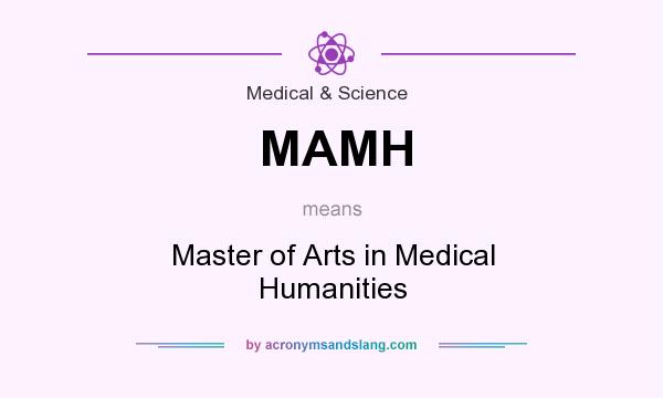 What does MAMH mean? It stands for Master of Arts in Medical Humanities