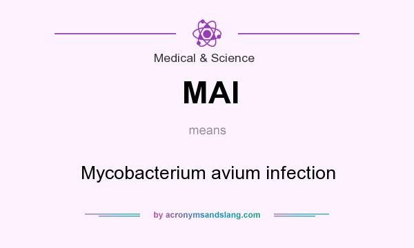 What does MAI mean? It stands for Mycobacterium avium infection