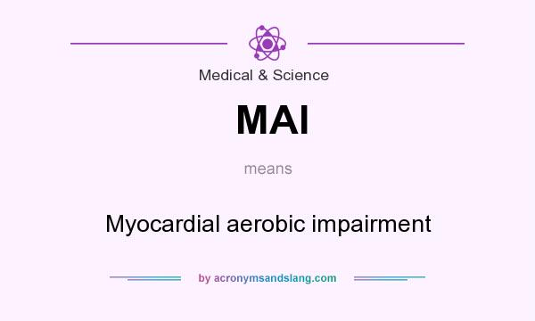 What does MAI mean? It stands for Myocardial aerobic impairment