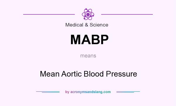 What does MABP mean? It stands for Mean Aortic Blood Pressure