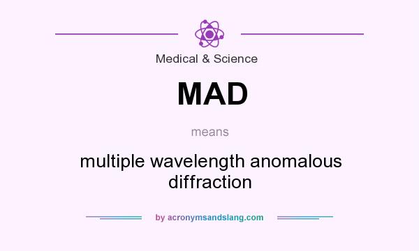 What does MAD mean? It stands for multiple wavelength anomalous diffraction