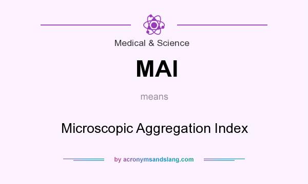 What does MAI mean? It stands for Microscopic Aggregation Index