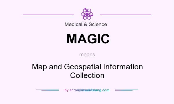 What does MAGIC mean? It stands for Map and Geospatial Information Collection