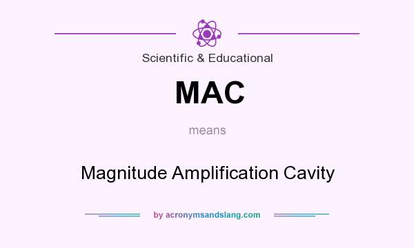 What does MAC mean? It stands for Magnitude Amplification Cavity