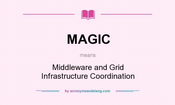 What does MAGIC mean? It stands for Middleware and Grid Infrastructure Coordination