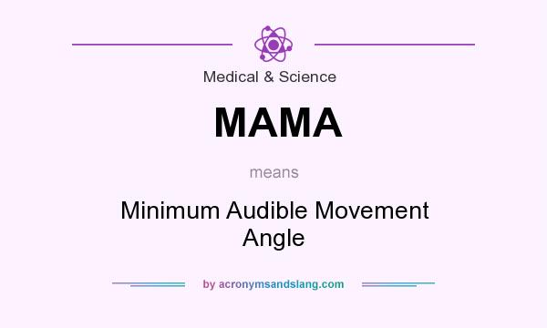 What does MAMA mean? It stands for Minimum Audible Movement Angle