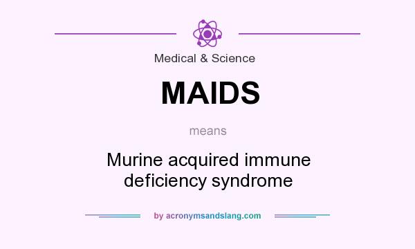 What does MAIDS mean? It stands for Murine acquired immune deficiency syndrome