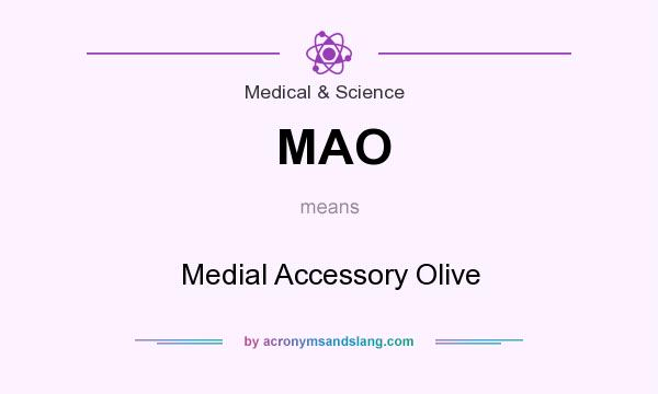 What does MAO mean? It stands for Medial Accessory Olive