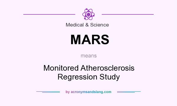 What does MARS mean? It stands for Monitored Atherosclerosis Regression Study