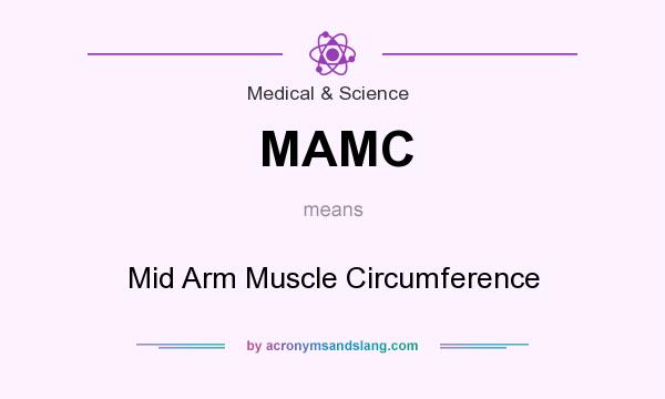 What does MAMC mean? It stands for Mid Arm Muscle Circumference