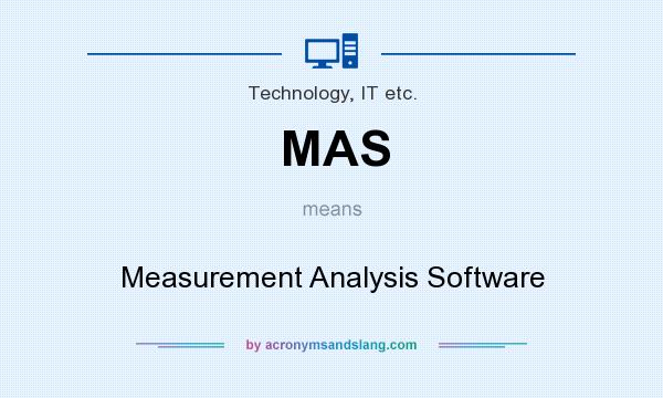 What does MAS mean? It stands for Measurement Analysis Software