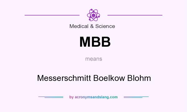 What does MBB mean? It stands for Messerschmitt Boelkow Blohm