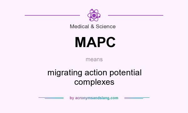 What does MAPC mean? It stands for migrating action potential complexes