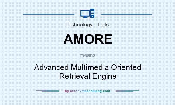 What does AMORE mean? It stands for Advanced Multimedia Oriented Retrieval Engine