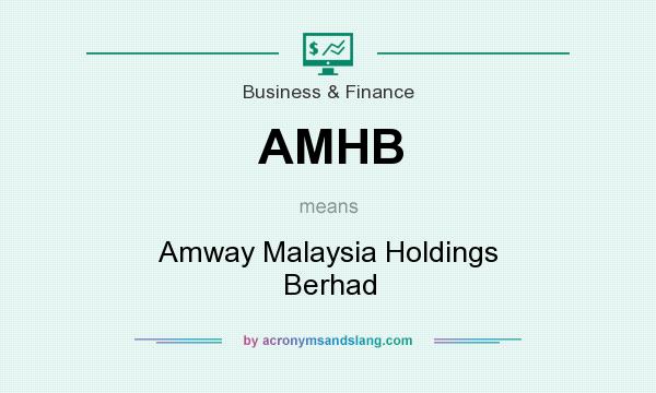 What does AMHB mean? It stands for Amway Malaysia Holdings Berhad