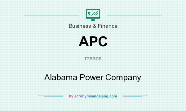 What does APC mean? It stands for Alabama Power Company