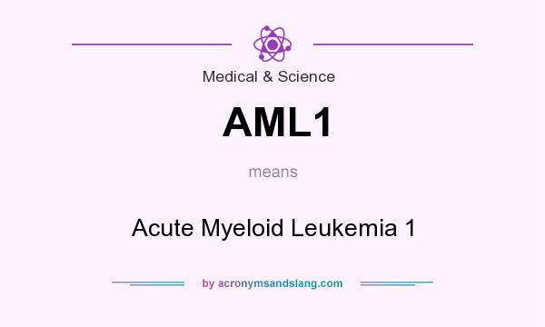 What does AML1 mean? It stands for Acute Myeloid Leukemia 1